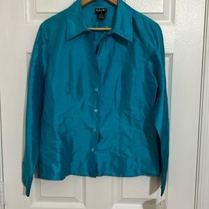 NWT Rafaella silk shirt Size 12